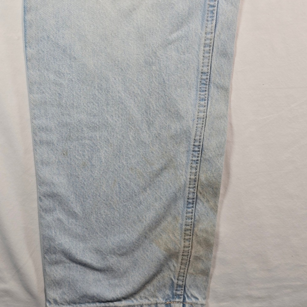 Bershka Carpenter Jeans Mens 30‎ Light Wash Denim Straight Leg Utility Pants - Picture 7 of 16